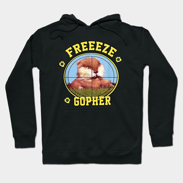 Caddyshack Freeze Gopher Funny Animal Hoodie by Ahana Hilenz